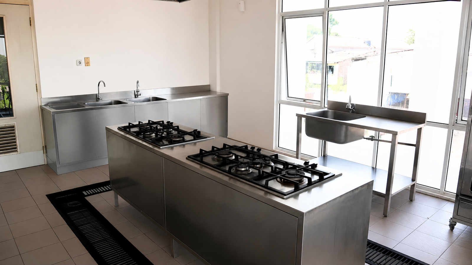 Kitchen lab untuk praktik produksi